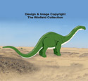 3D Apatosaurus Pattern