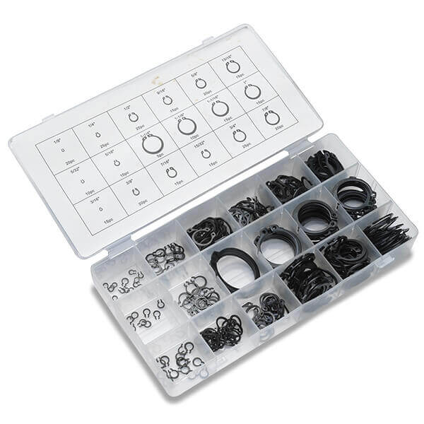 300 Piece External Snap Retaining Ring Assortment Set