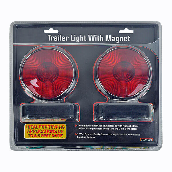 Magnetic 12V Trailer Light Towing Hauling Kit