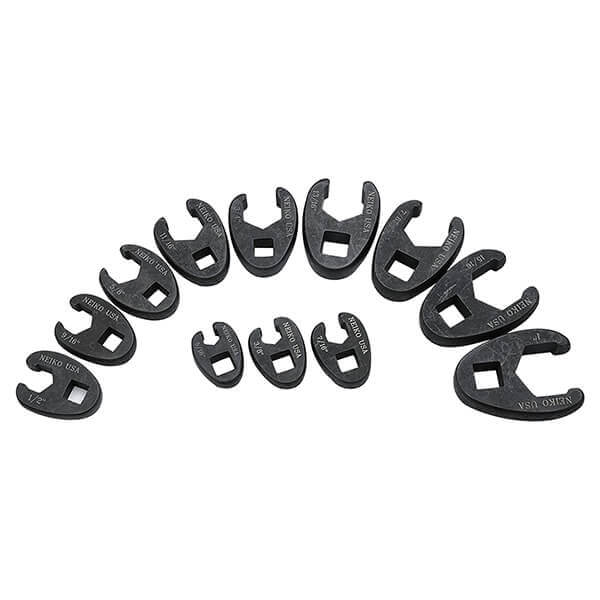 Neiko Tools 12 Professional Crowfoot Wrench Set SAE 03323A