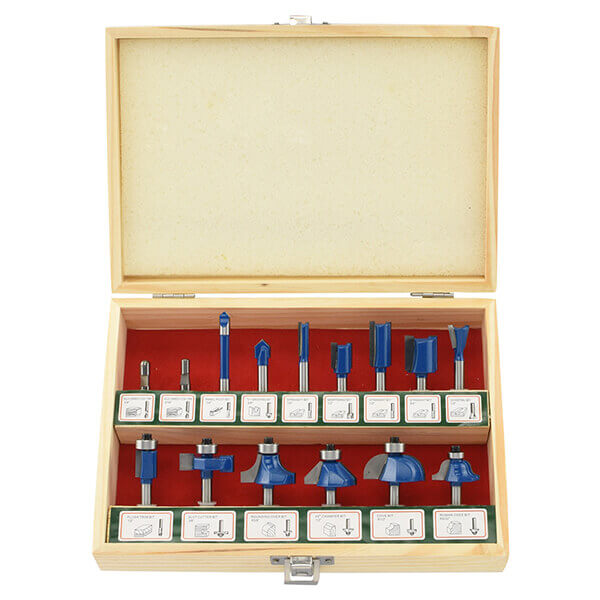 Neiko Tools 15 piece Tungsten Carbide Router Bit Set 10106A