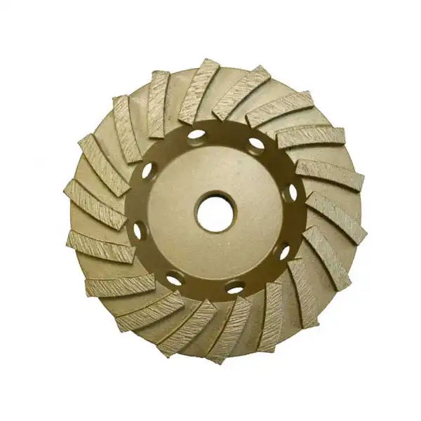 4 Inch Concrete Grinding Cup 18 Turbo Segment 5/8 11 Nut
