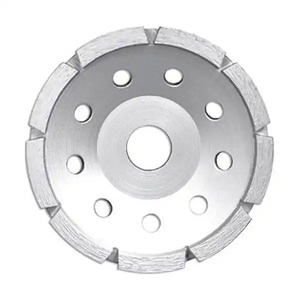 Concrete Grinding Wheel Diamond Cup Single Row Segment 4 Inch - Nut