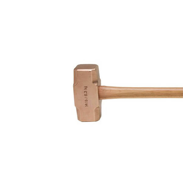 ABC Hammers 14 lb. Brass Hammer 32 Wood Handle ABC14BW