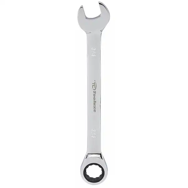 Tooluxe 3/4 Inch SAE Standard Ratcheting Combination Wrench