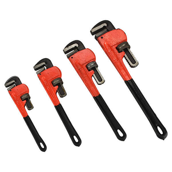 4 Pc Pipe Wrench Set 8 10 14 1 Inch