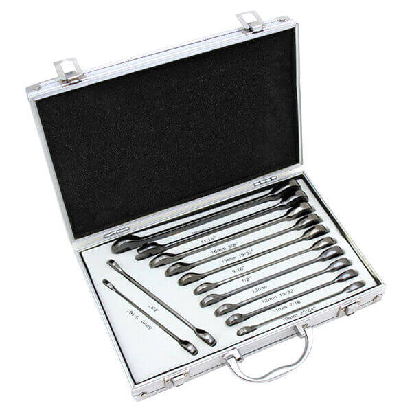 12 Pc Combination Wrench Set Duo Metric Ratcheting