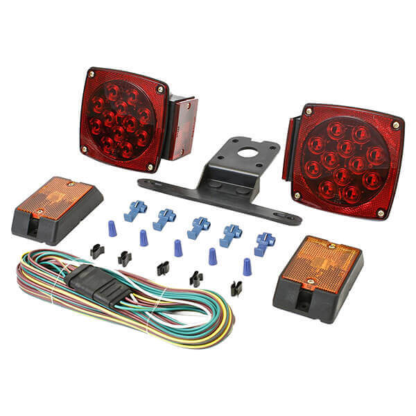 12 Volt Submersible LED Trailer Light Kit Tail Lights Side