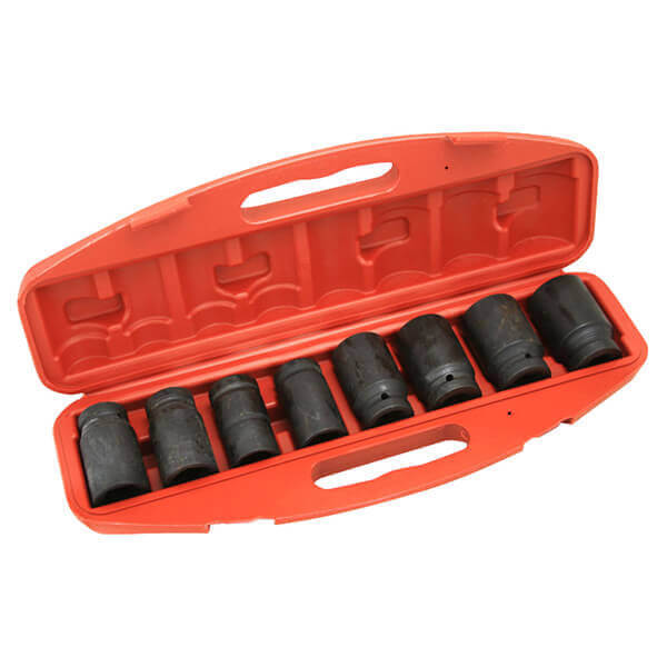 9 Pc. 3-4 Drive Metric Deep Impact Socket Set 26 To 38 Mm