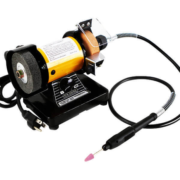 3 In. Small Bench Grinder Mini Electric Ginding Machine Flexible Shaft