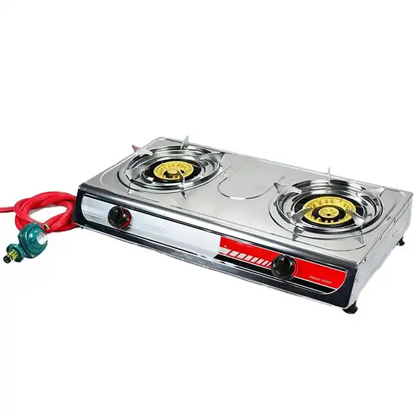 Portable Camping Stove Two Burner Propane LP Stainless