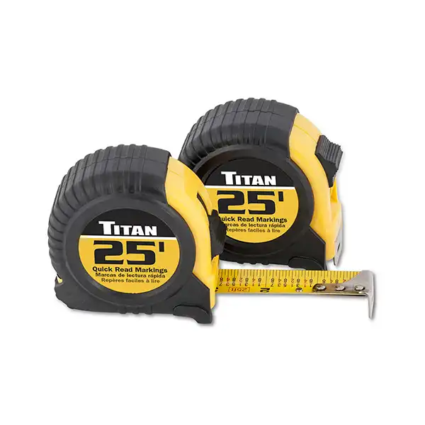 Titan Tools 25 Foot 2 Pack Tape Measure 10901