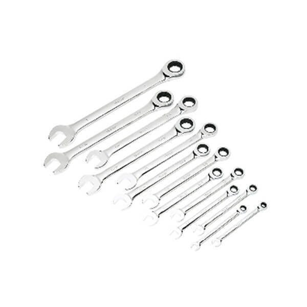 Titan Tools 13 Pc SAE Ratcheting Combination Wrench Set 17354