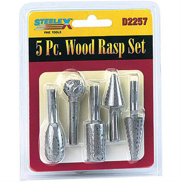 Steelex 5 pc Rotary Wood Rasp Set D2257