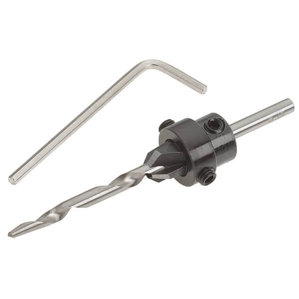 Steelex 7 Countersink Tapered Drill Bit Counterbore Stop