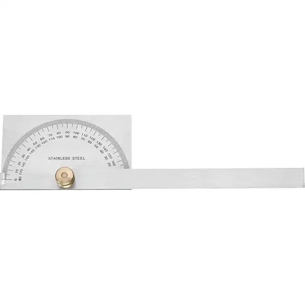 Steelex Stainless Steel Protractor 6 inch 180 Degrees D3386