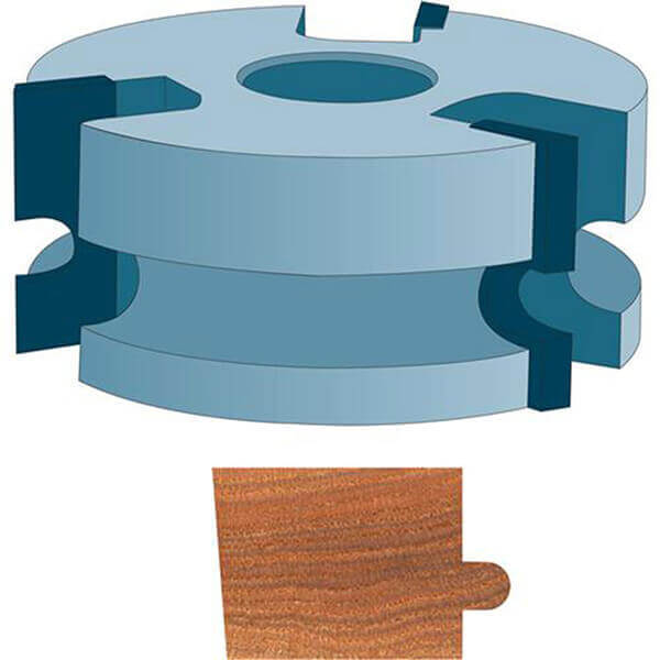 Roman Carbide Tongue Cut Flooring Shaper Cutter 34 Bore