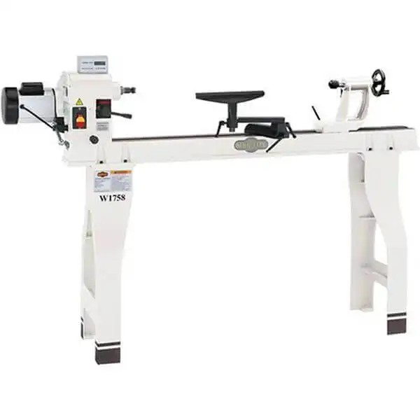 Shop Fox 16 x 43 Inch Wood Lathe with Stand and DRO W1758