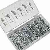 110 pc Hydraulic Grease Fitting Fittings Zerk Set SAE Standard