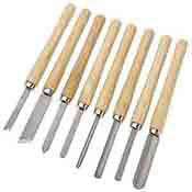 8 Pc. Wood Lathe Chisel Set Woodworking Turning Tools