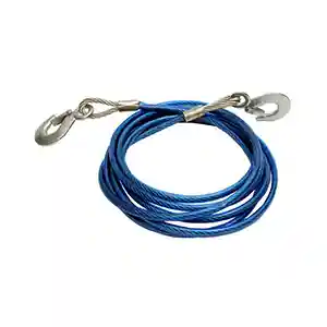Steel Tow Cable w/ Hooks Wire Towing Rope Car Truck