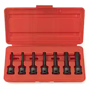 Impact Socket Driver Set Metric Hex 7 piece 3/8" Drive