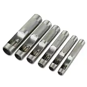 Hollow Leather Hole Punch Large 6 piece DIY Craft Set