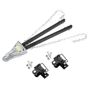 Tow Towing Bar 5000 lb Adjustable Car Truck with Chains