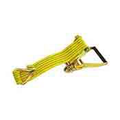 Ratchet Tie Down J Hook 2 Inch x 27 Ft 6000 lbs