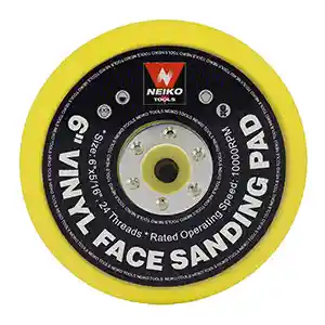 Neiko Tools USA 6" Vinyl Face Sanding Pad