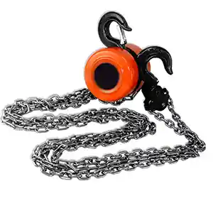 Chain Hoist Block Winch Manual Pulley Lift 1 Ton Capacity