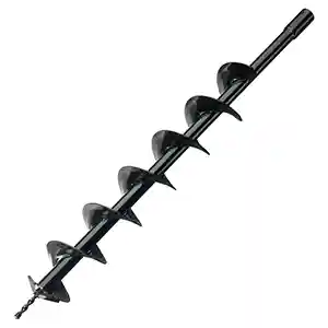 Auger Bit Drill for Post Hole Digger Earth Soil Dirt 4 inch 30" Long