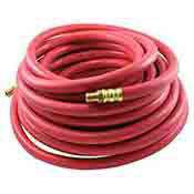 Air Hose Red Rubber 1/4 Inch x 100 Ft All Weather Heavy Duty