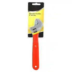 8 Inch Adjustable Wrench Chrome Plated Soft Grip
