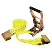 2 Inch x 20 Ft Ratchet Tie Down Flat Hook 4500 lb