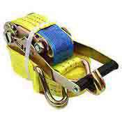 2 Inch x 27 Ft Ratchet Tie Down J Hook 8000 lb.