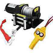 Electrc Cable Winch 2000 lb. 12 Volt ATV Vehicle