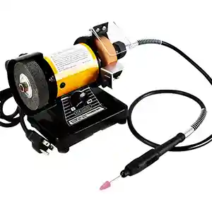 3 In. Small Bench Grinder Mini Electric Grinding Machine Flexible Shaft