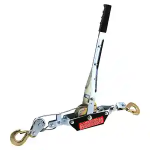 2 Ton 2 Hook Come-A-Long Cable Power Puller Winch