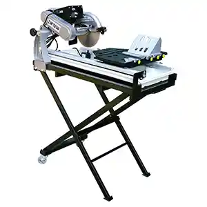 Tile Saw Cutter 10 Inch Wet Cutting Blade 27" Rip Laser Stand Tray