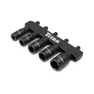 Titan Tools 5 pc SAE Nut Impact Driver Set 1/4" Shank 15220