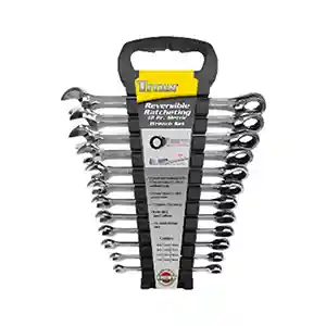 Titan Tools 12 Pc mm Reversible Ratcheting Wrench Set 17365