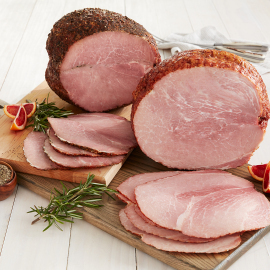 Boneless Hams - Peppered Boneless Ham, Whole 8-10 lbs.