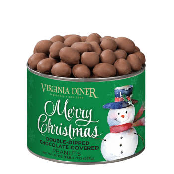 Merry Christmas Double-Dipped Chocolate Peanuts - 20 oz.