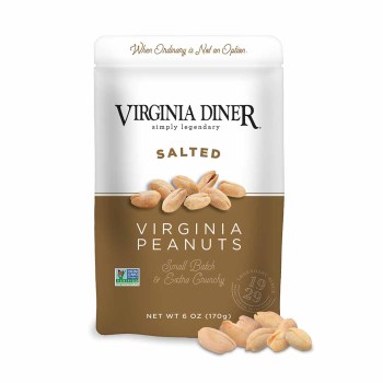 Salted Virginia Peanuts Resealable Pouch - 6 oz. Salted Peanuts Resealable Pouch