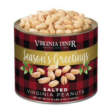 Season's Greetings Salted Virginia Peanuts - 10 oz.