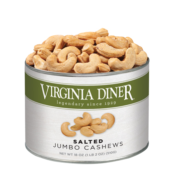 Salted Jumbo Cashews - 18 oz.