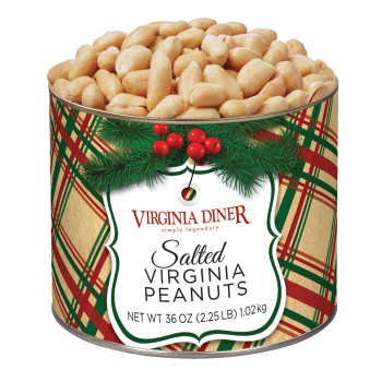 Product Image of Holiday Plaid Salted Virginia Peanuts - 36 oz.