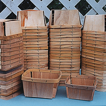 Wooden Basket, Containers: Vermont Bean