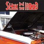 Shox N The Hood, Black Hydraulic Hood Props, 66-77 Bronco